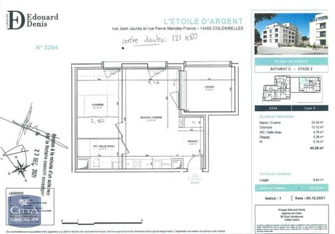  Appartement � louer 2 pi�ces 43 m�