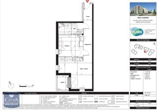  Appartement à louer 2 pièces 47 m²