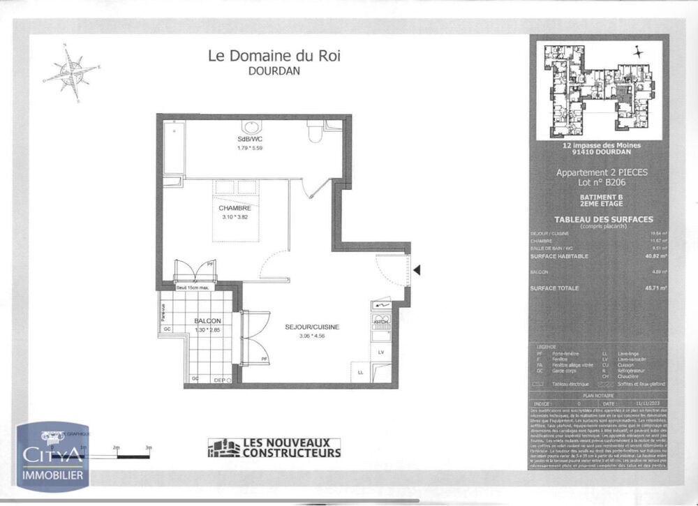 location Appartement - 2 pièce(s) - 41 m² Dourdan (91410)
