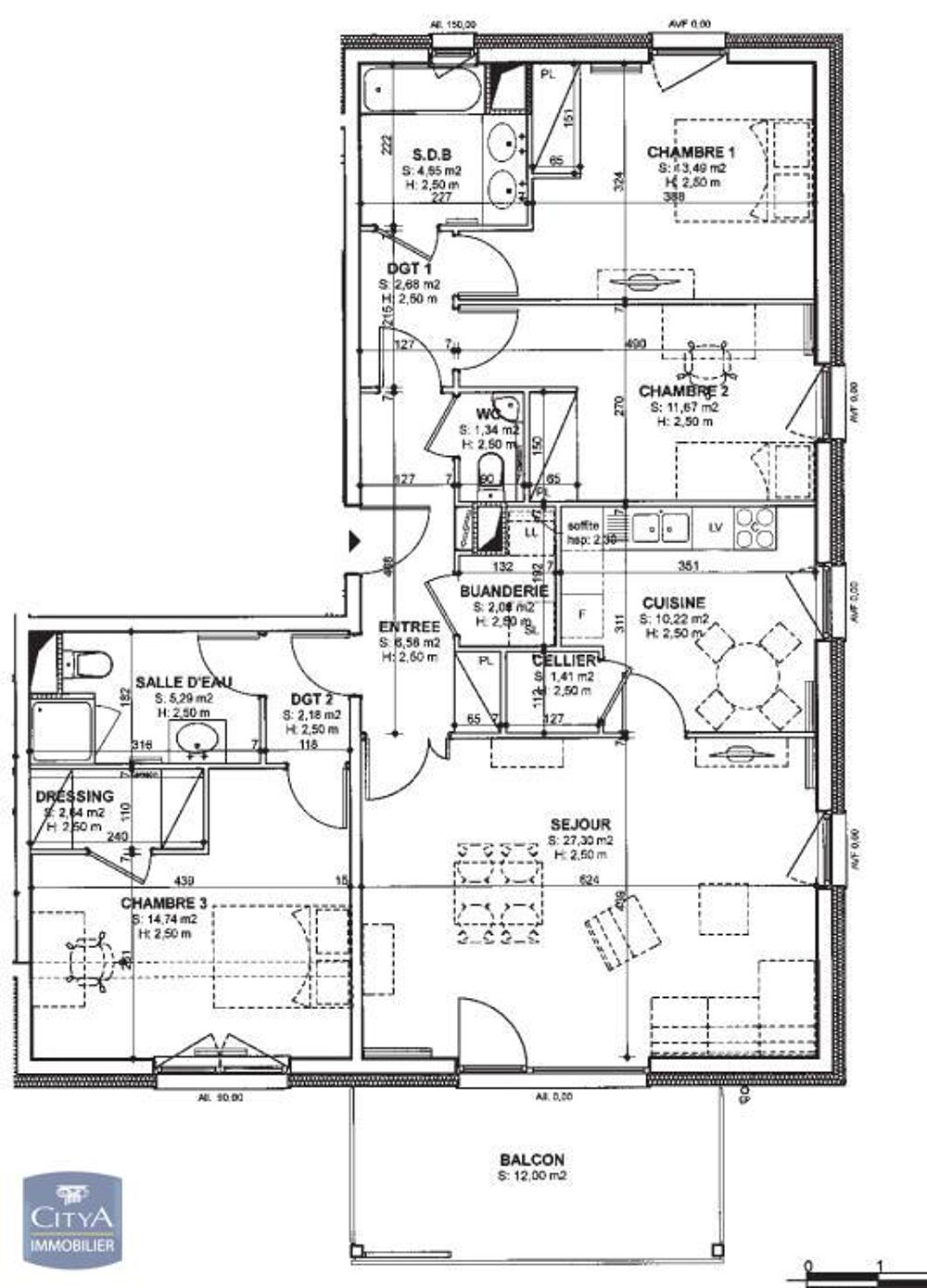 location Appartement - 4 pièce(s) - 106 m² Strasbourg (67100)