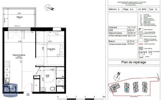  Appartement � louer 2 pi�ces 42 m�