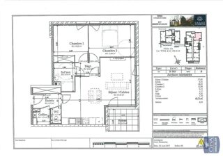  Appartement à louer 3 pièces 64 m² La ville aux dames