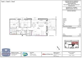  Appartement à louer 3 pièces 76 m²