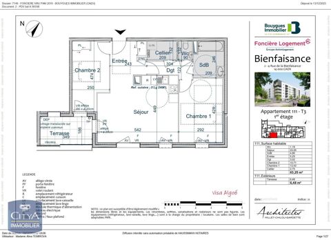  Appartement � louer 3 pi�ces 63 m�