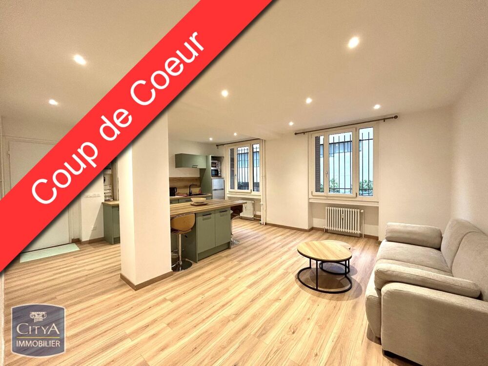 À LOUER A ST ETIENNE : Appartement traversant T3 MEUBLE ....