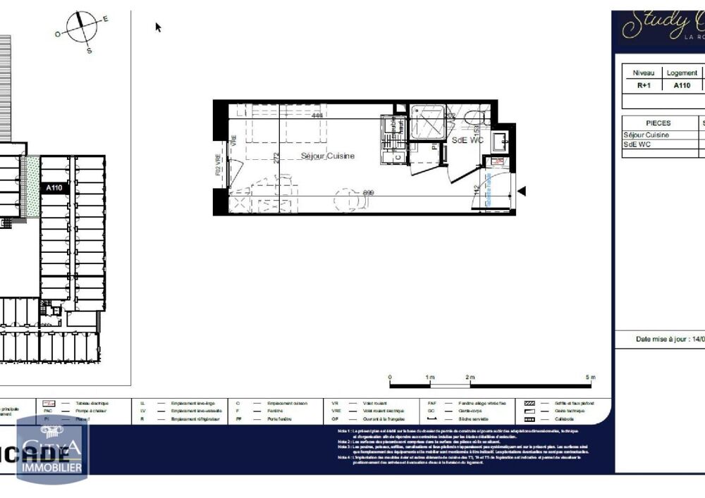 location Appartement - 1 pièce(s) - 18 m² La Rochelle (17000)