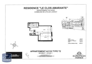  Appartement à louer 2 pièces 41 m²