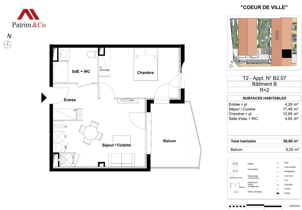 location Appartement - 2 pièce(s) - 40 m² Aucamville (31140)