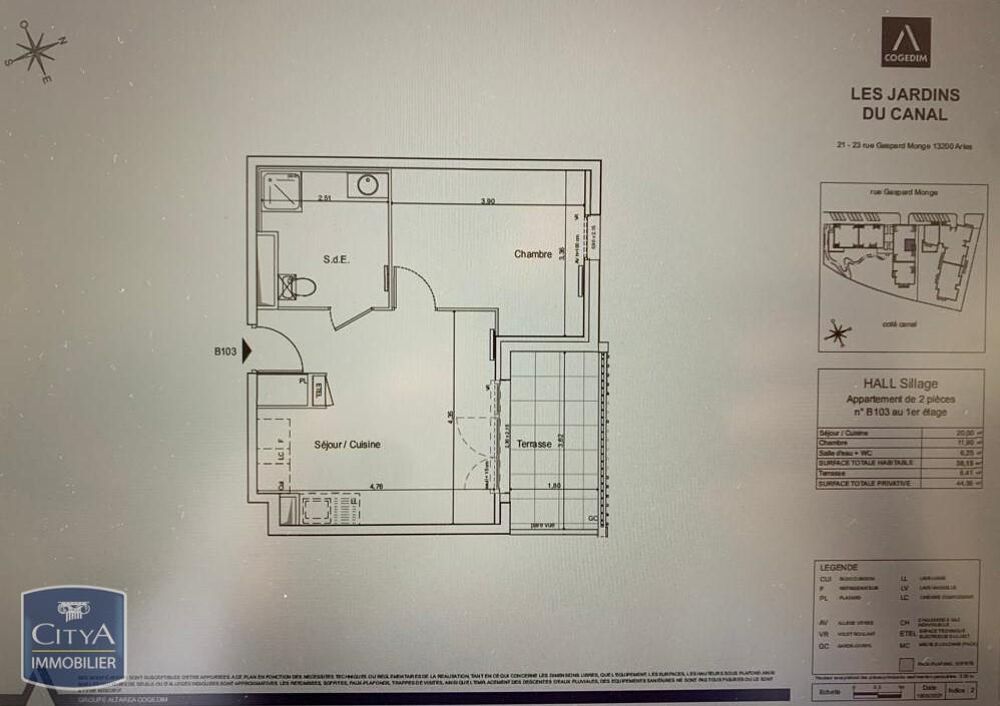 location Appartement - 2 pièce(s) - 38 m² Arles (13200)