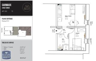  Appartement à louer 2 pièces 30 m²