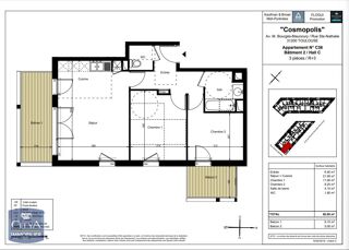  Appartement � louer 3 pi�ces 56 m�