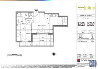  Appartement à louer 2 pièces 44 m²