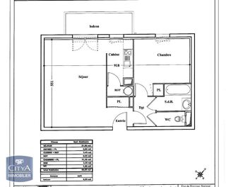  Appartement à louer 2 pièces 49 m²