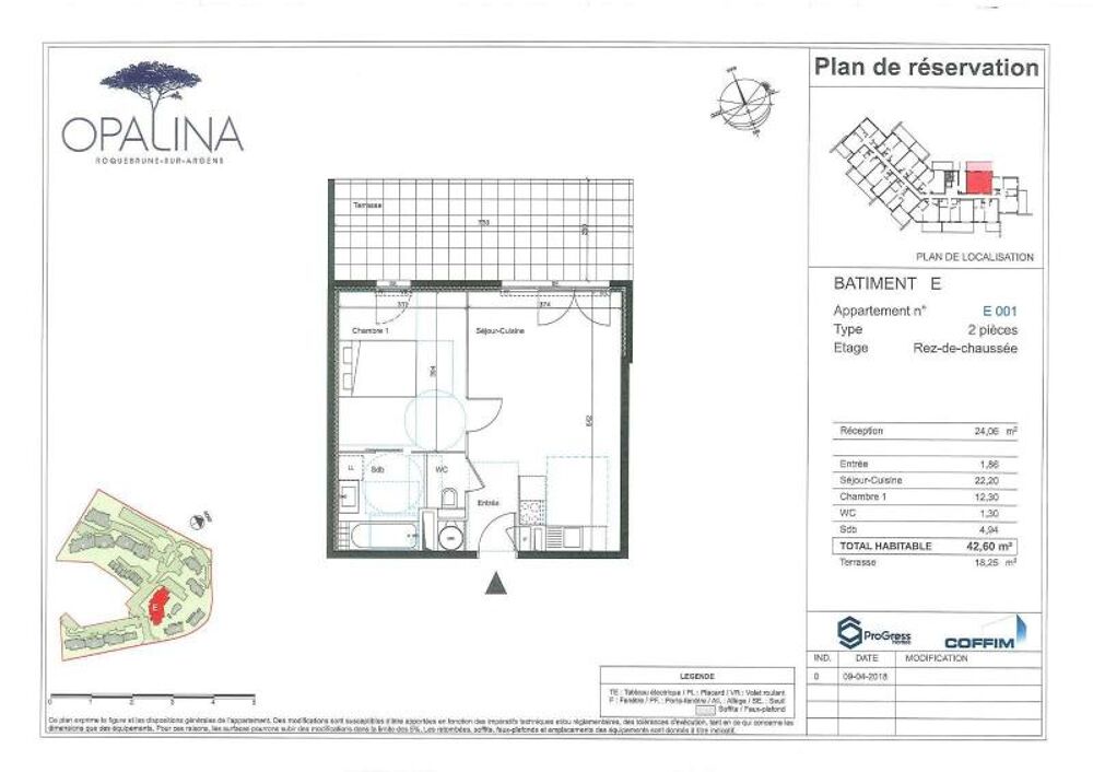 location Appartement - 2 pièce(s) - 43 m² Roquebrune-sur-Argens (83520)