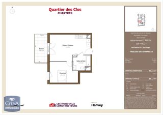  Appartement à louer 2 pièces 42 m²