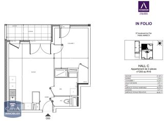  Appartement � louer 2 pi�ces 43 m�