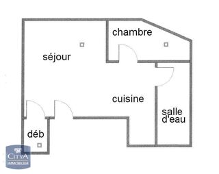  Appartement � louer 2 pi�ces 34 m�