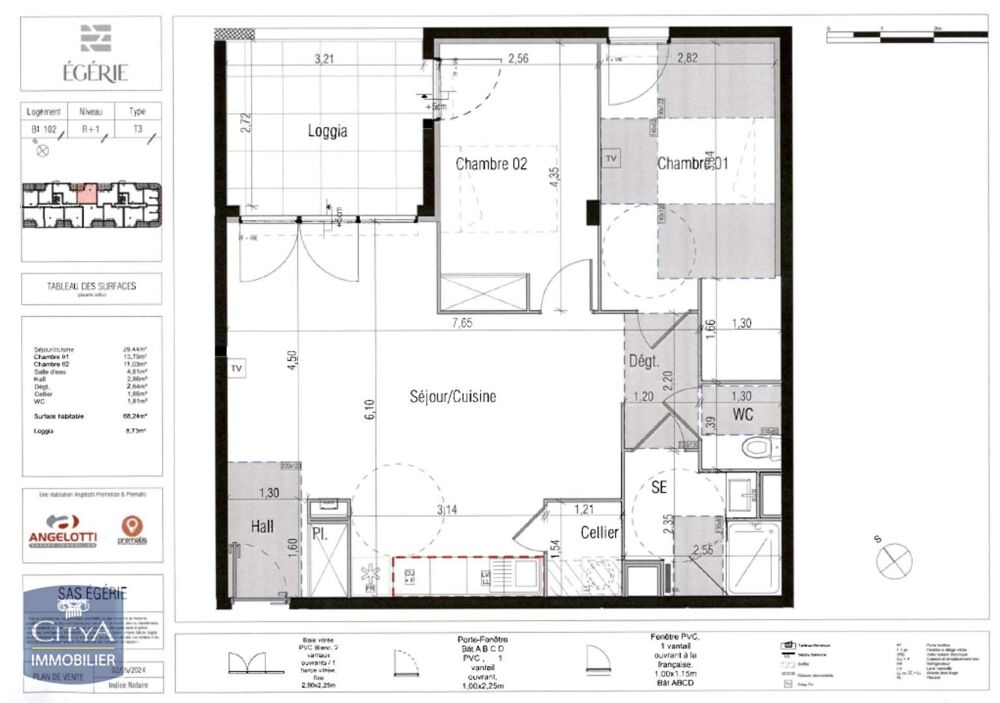 location Appartement - 3 pièce(s) - 68 m² Béziers (34500)