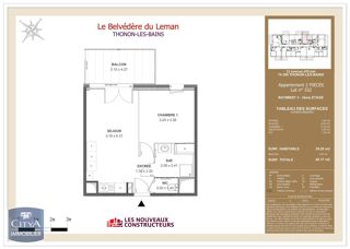  Appartement à louer 2 pièces 39 m²