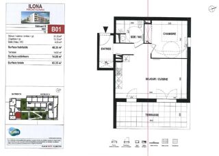  Appartement à louer 2 pièces 48 m²