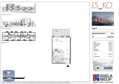  Appartement � louer 1 pi�ce 24 m�