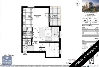  Appartement � louer 3 pi�ces 59 m�