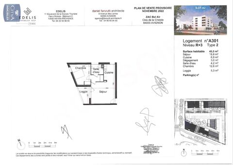  Appartement � louer 2 pi�ces 46 m�