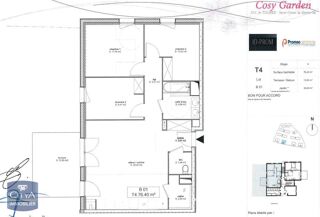  Appartement à louer 4 pièces 75 m²