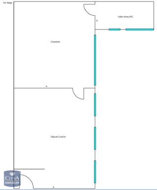  Appartement à louer 2 pièces 39 m²