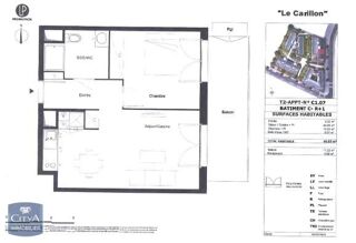  Appartement � louer 2 pi�ces 44 m�
