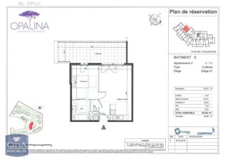  Appartement � louer 2 pi�ces 43 m�