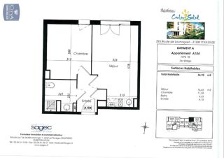  Appartement à louer 2 pièces 36 m²