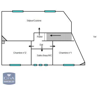  Appartement � louer 3 pi�ces 56 m�