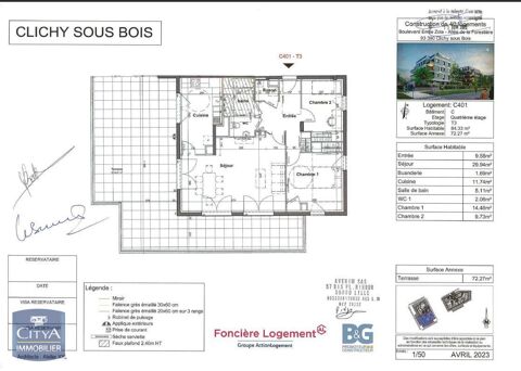   Location Appartement Appartement - 3 pi�ce(s) - 84 m�