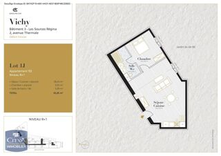  Appartement � louer 2 pi�ces 43 m�