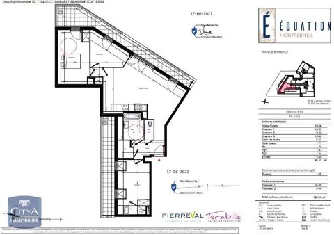  Appartement  louer 4 pices 82 m