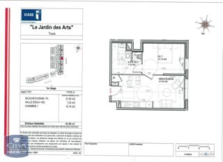  Appartement � louer 2 pi�ces 41 m�