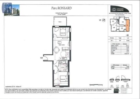  Appartement � louer 3 pi�ces 53 m�
