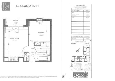  Appartement � louer 2 pi�ces 38 m�