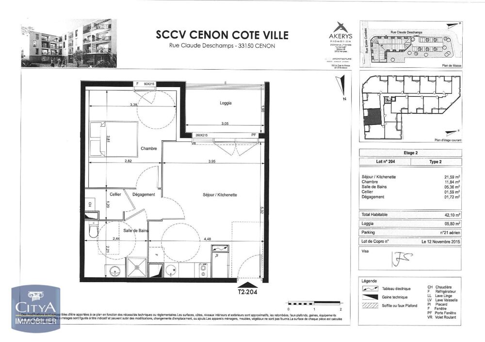 EXCLUSIVITÉ - CENON - DANS PETITE COPROPRIETE En locatio....