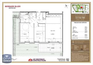  Appartement à louer 3 pièces 61 m²