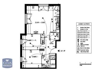  Appartement à louer 3 pièces 60 m²