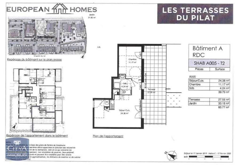 location Appartement - 2 pièce(s) - 40 m² Chasse-sur-Rhône (38670)