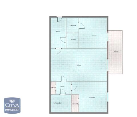  Appartement � louer 2 pi�ces 48 m�