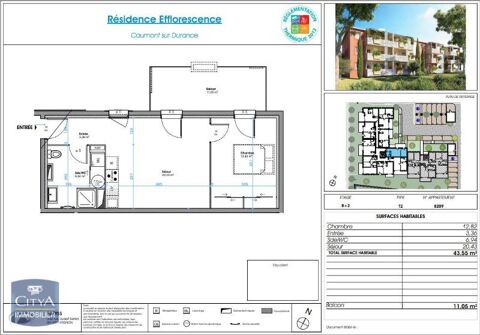  Appartement � louer 2 pi�ces 44 m�