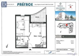  Appartement à louer 2 pièces 36 m²