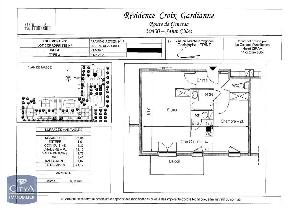 location Appartement - 2 pièce(s) - 46 m² Saint-Gilles (30800)