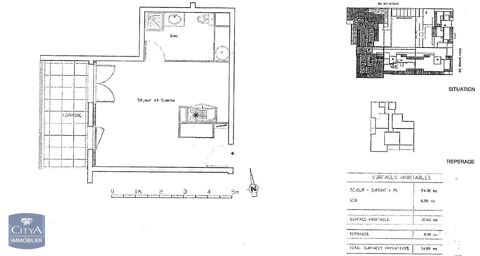  Appartement  louer 1 pice 31 m