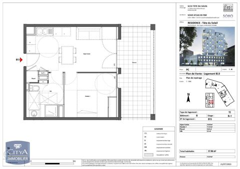  Appartement � louer 2 pi�ces 38 m�