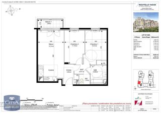  Appartement � louer 3 pi�ces 59 m� Le plessis robinson